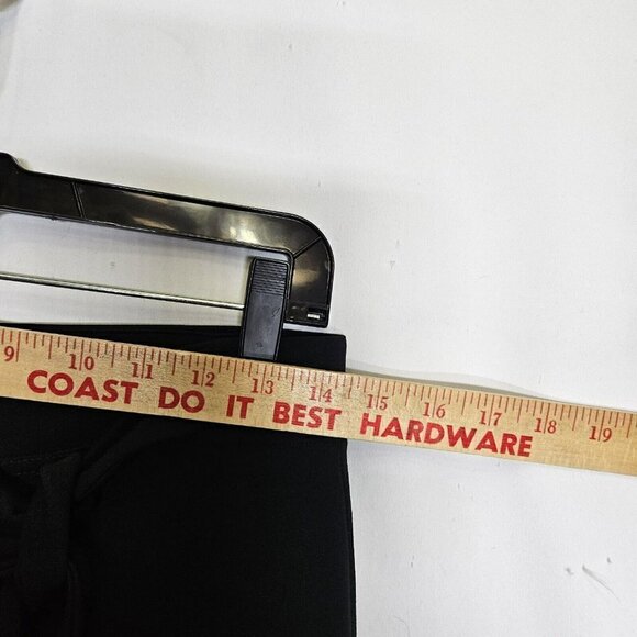 CALVIN KLEIN Black Pull On Pants Straight Leg Elastic Waist Faux Tie SZ XS - Picture 11 of 12